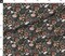 Dark Boho Floral Mustard Bohemian Sage Green Botanical Dusty Rose Earthtone Earthy Colors Autumn Floral Boho On Black Custom Printed Fabric by Spoonflower Various Fabrics by the Yard or Fat Quarter